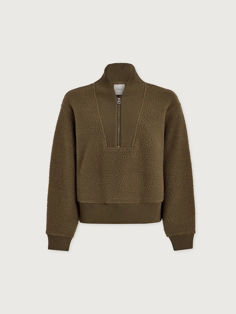 Mumford Half Zip Fleece Teak