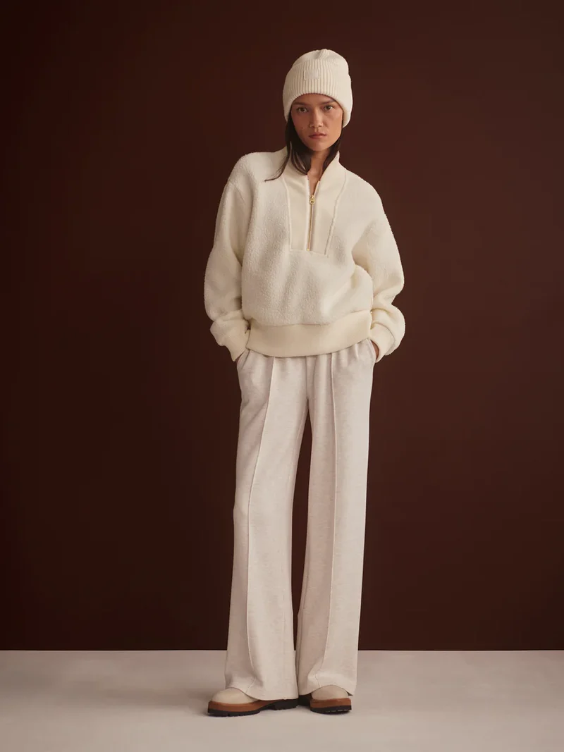 Mumford Half Zip Fleece Egret