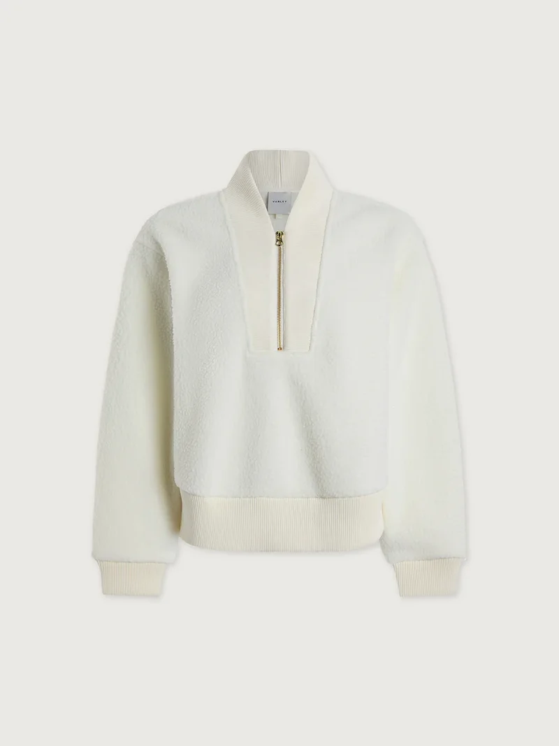 Mumford Half Zip Fleece Egret