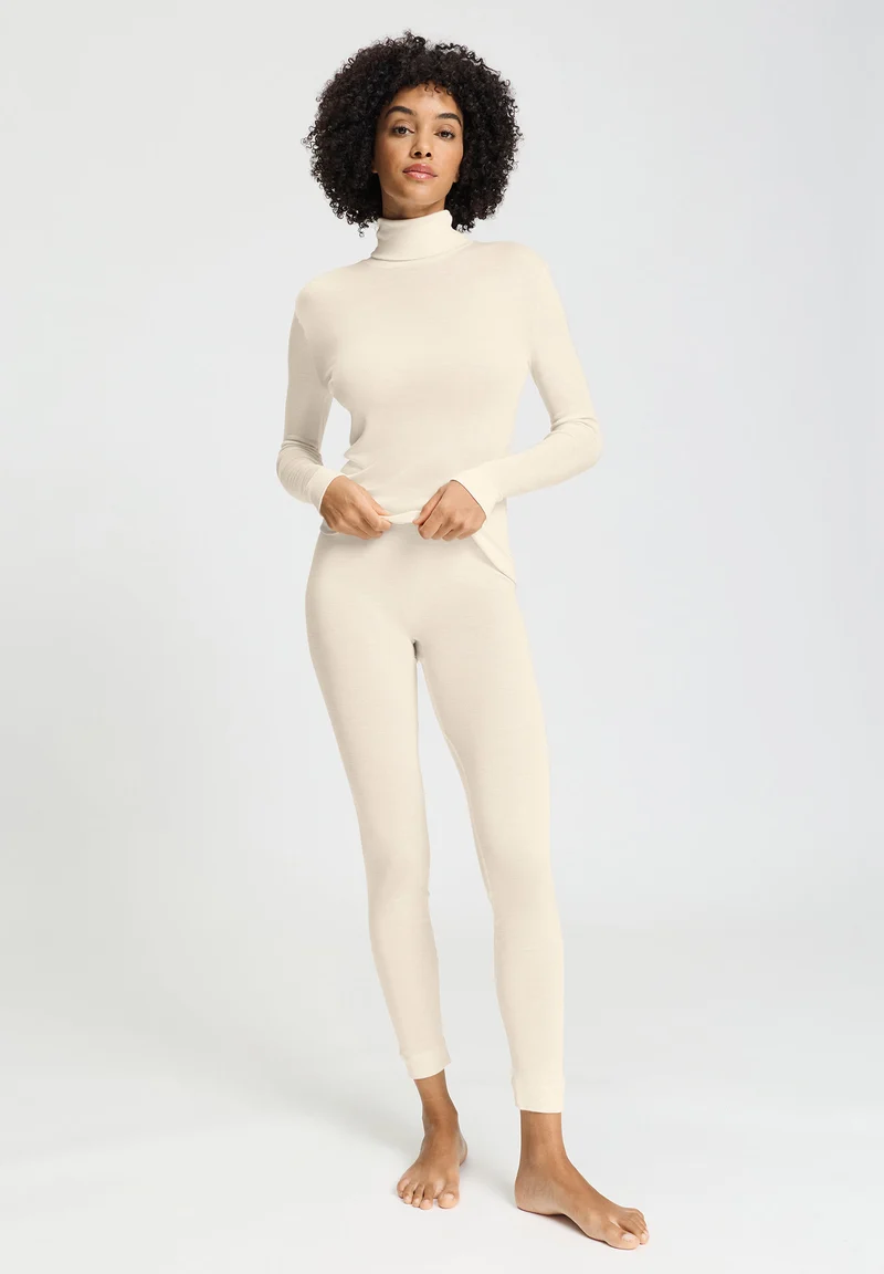 Silk/Cashmere Leggings | vanilla 071652-071203