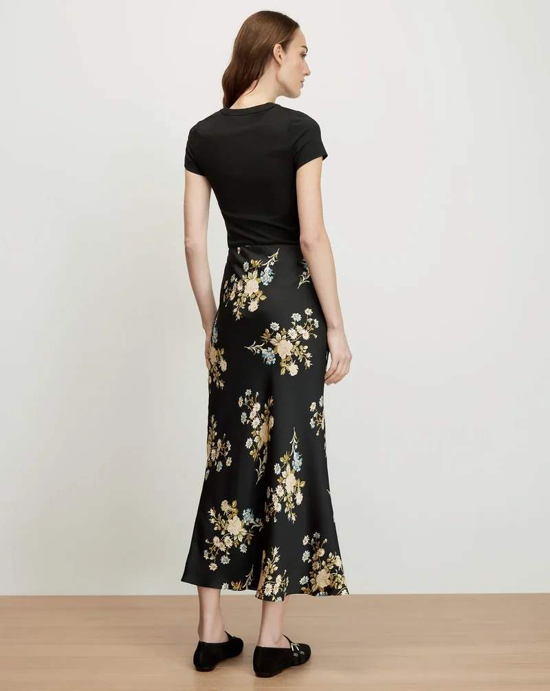 Clover Skirt Black Multi