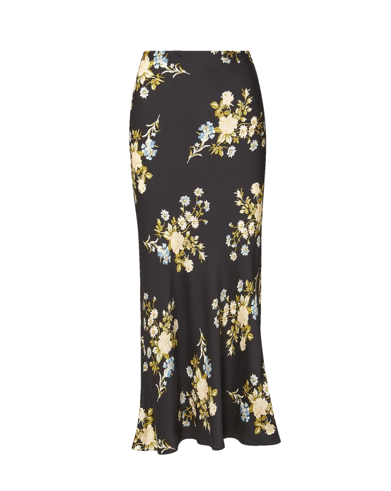 Clover Skirt Black Multi