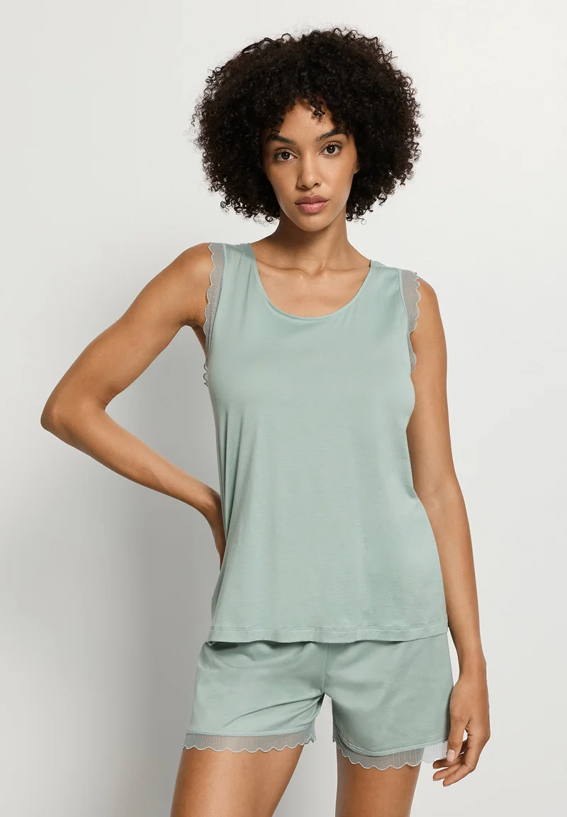 Inaya Sleeveless Short Pyjama | dark seafoam 074738-072733