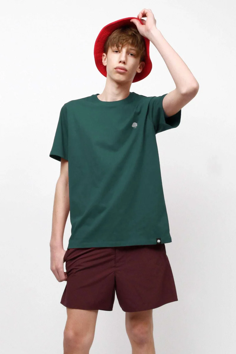 Heavy T-Shirt mit Stickerei aus Bio Baumwolle