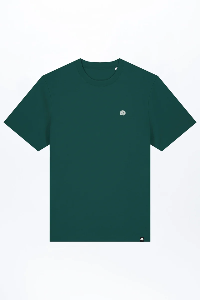 Heavy T-Shirt mit Stickerei aus Bio Baumwolle