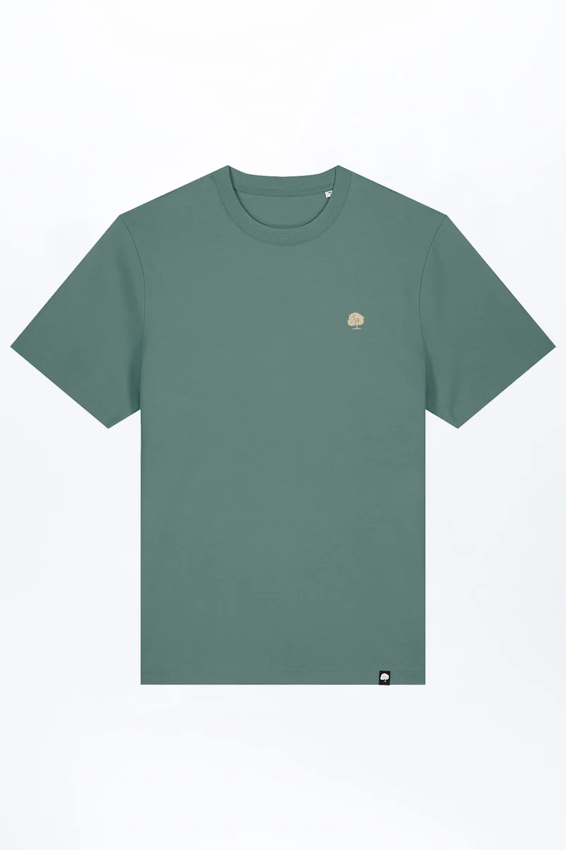 Heavy T-Shirt mit Stickerei aus Bio Baumwolle