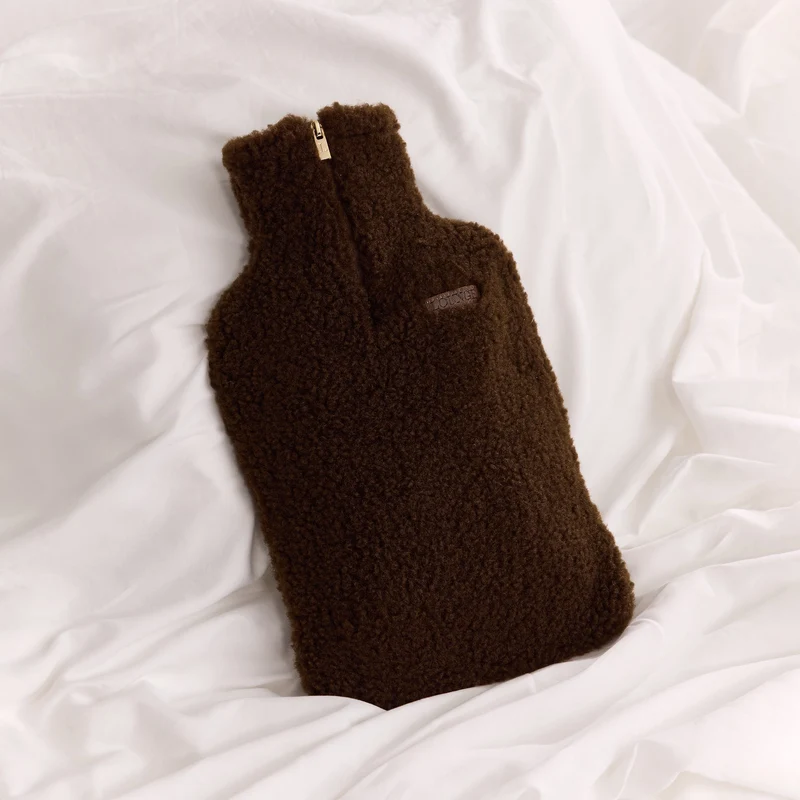Teddy Hot Water Bottle - Dark Chocolate