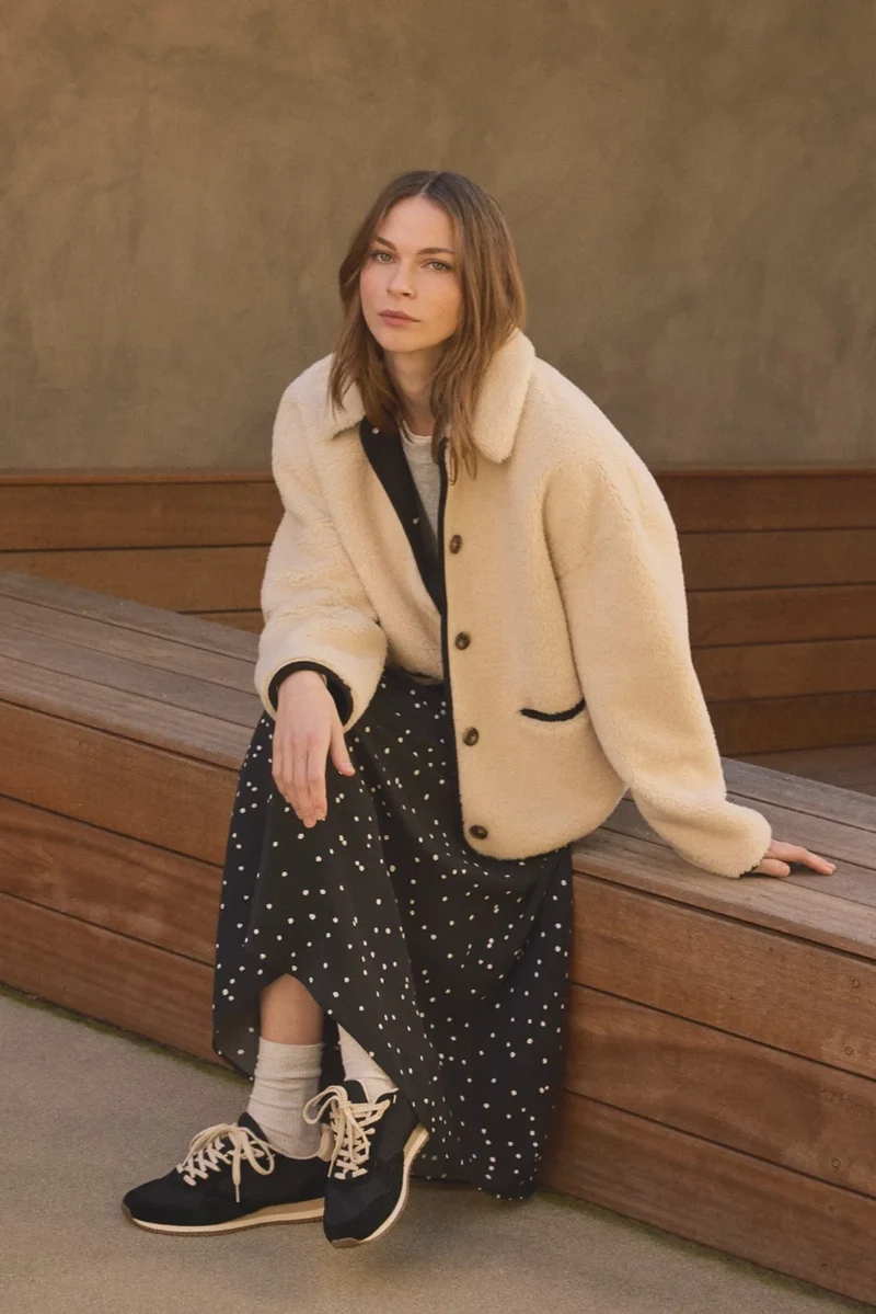 Anika Jacket Cream/Black