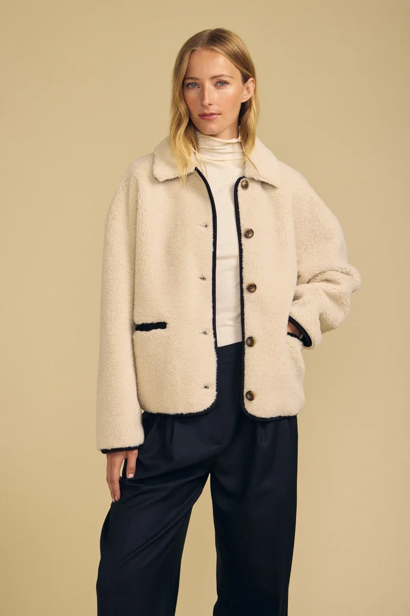 Anika Jacket Cream/Black