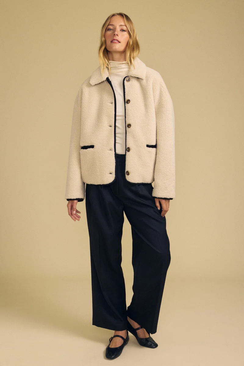 Anika Jacket Cream/Black
