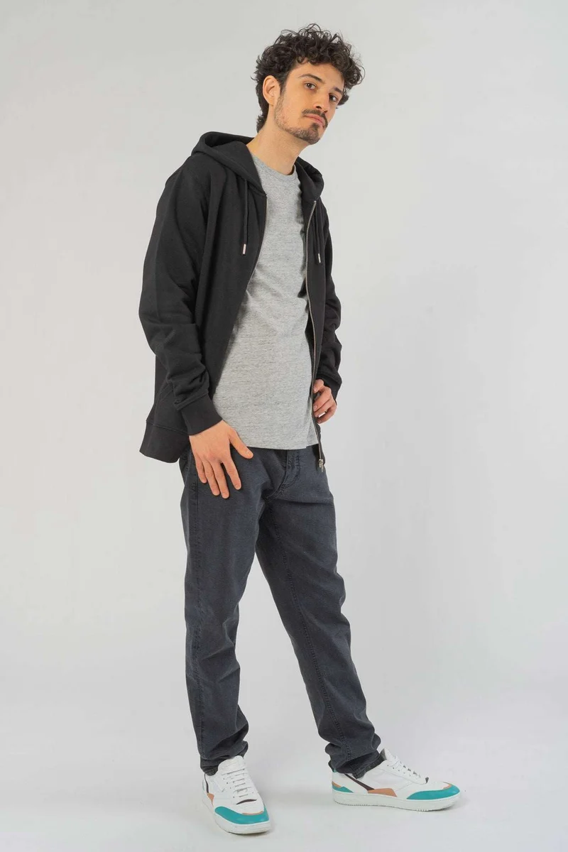 Basic Zipper aus Bio Baumwolle