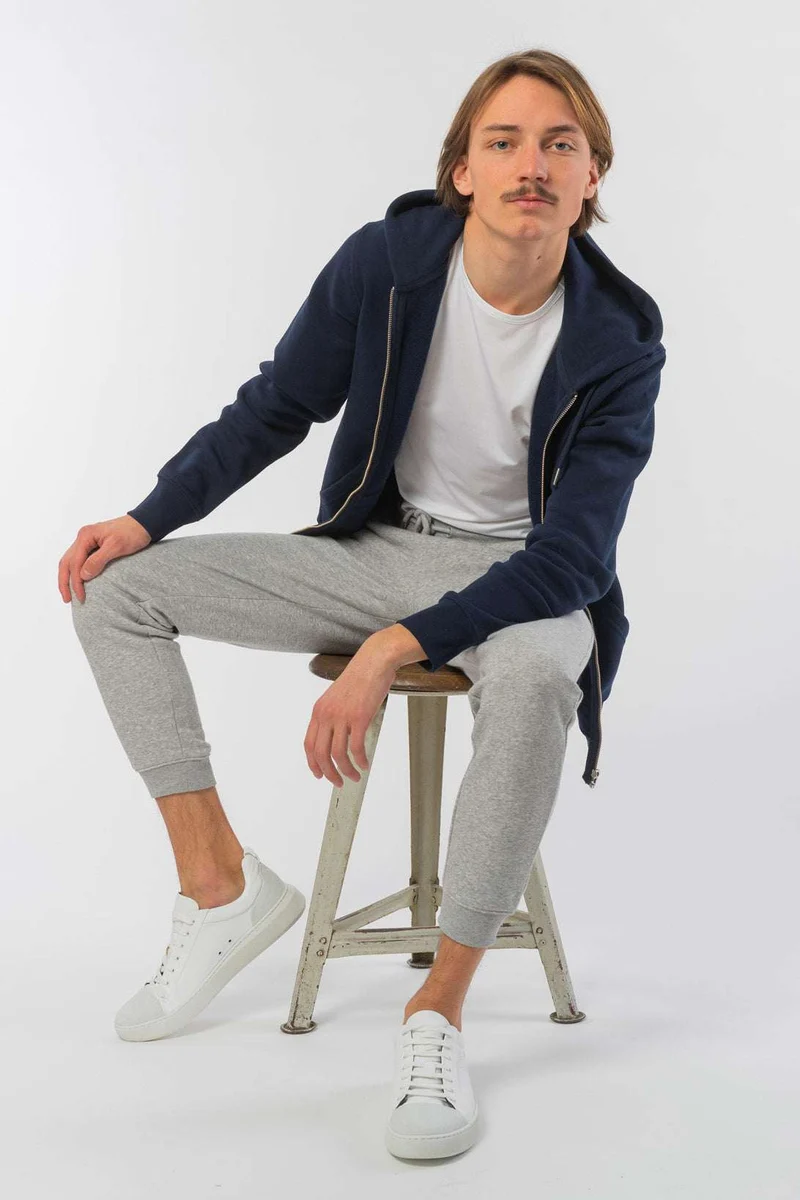 Basic Zipper aus Bio Baumwolle
