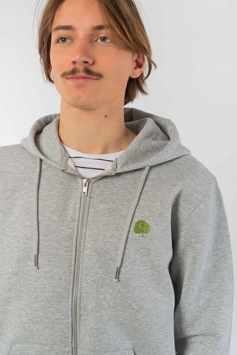 Basic Zipper aus Bio Baumwolle