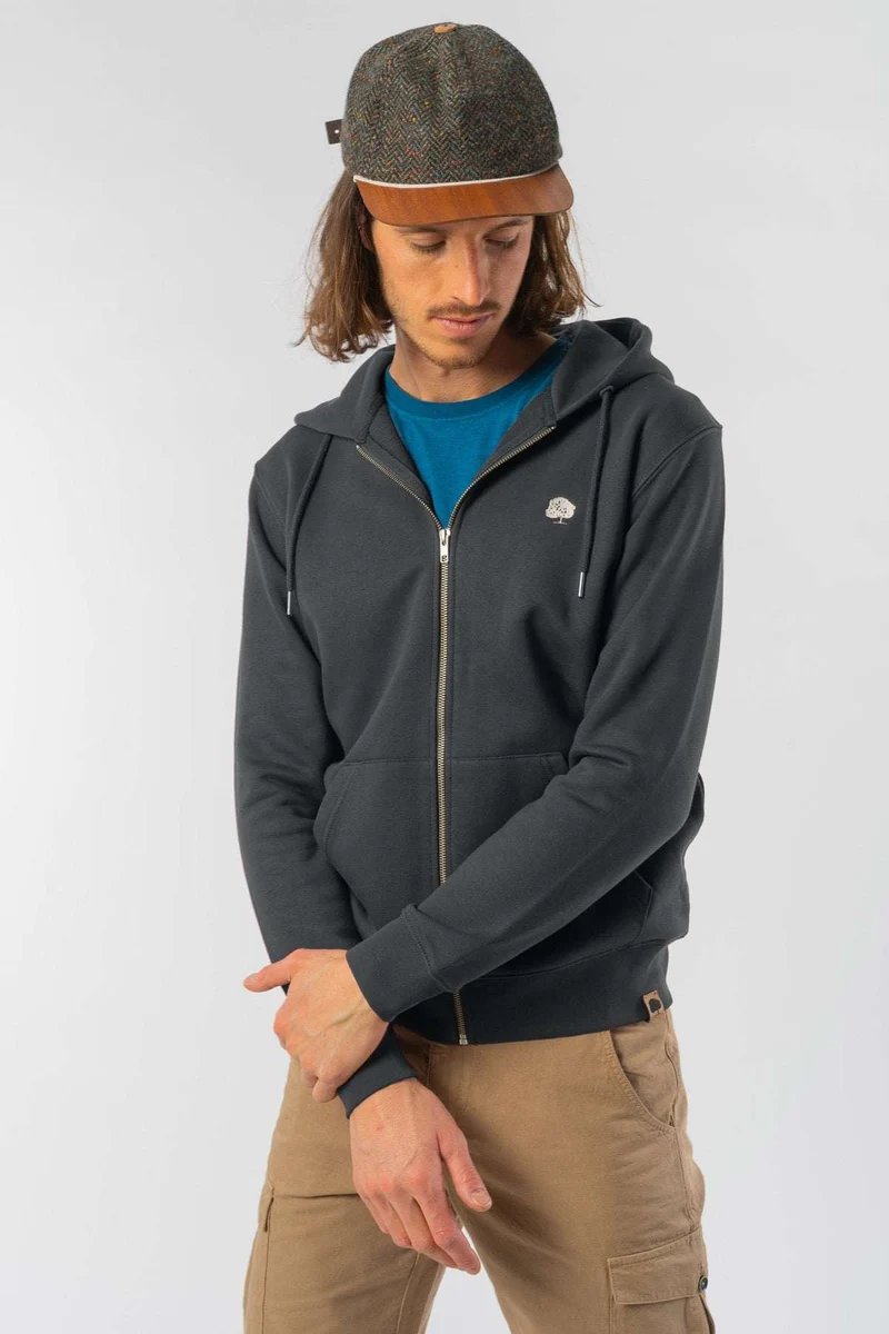 Basic Zipper aus Bio Baumwolle