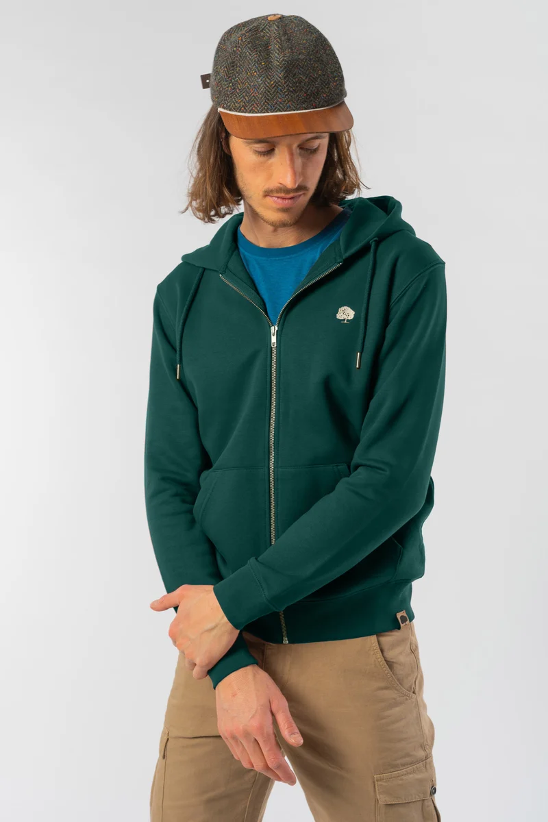 Basic Zipper aus Bio Baumwolle