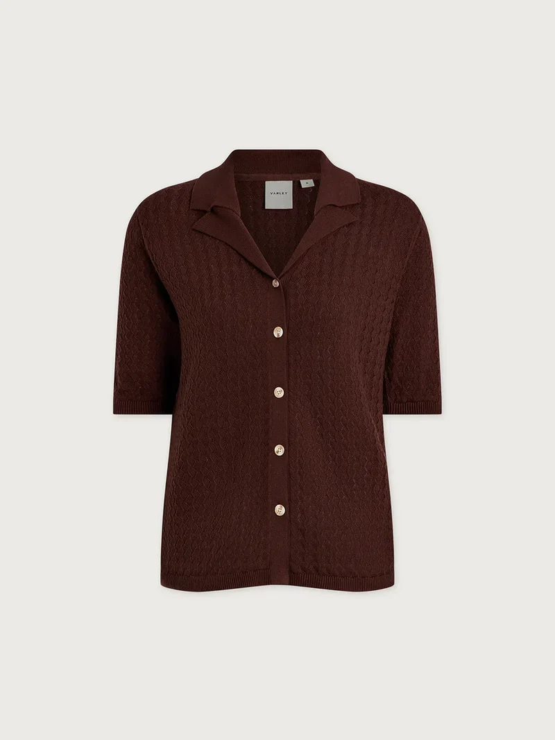 Madelene Knit Shirt Ironwood