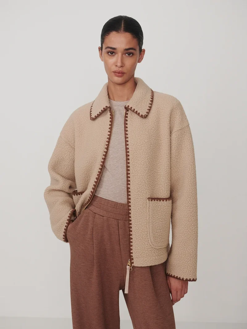 Ruiko Zip Fleece Light Taupe