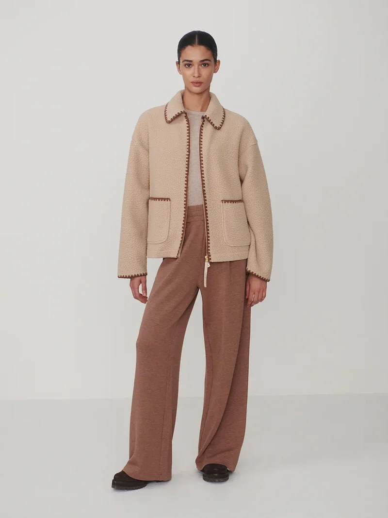 Ruiko Zip Fleece Light Taupe