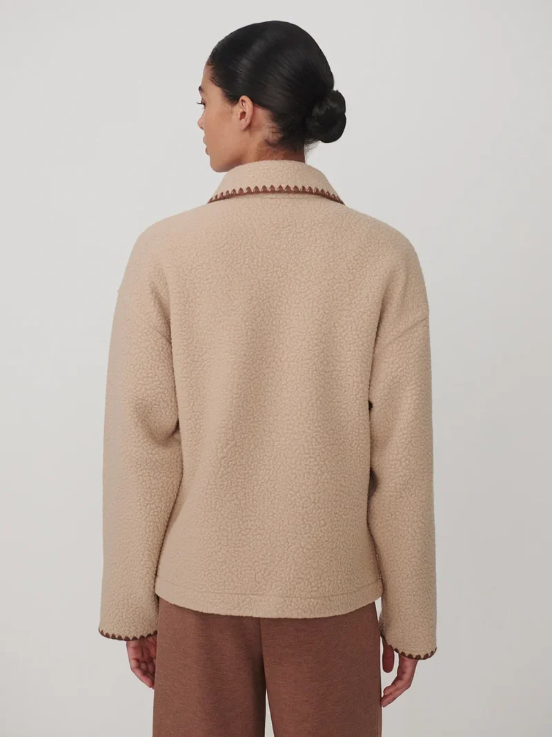 Ruiko Zip Fleece Light Taupe