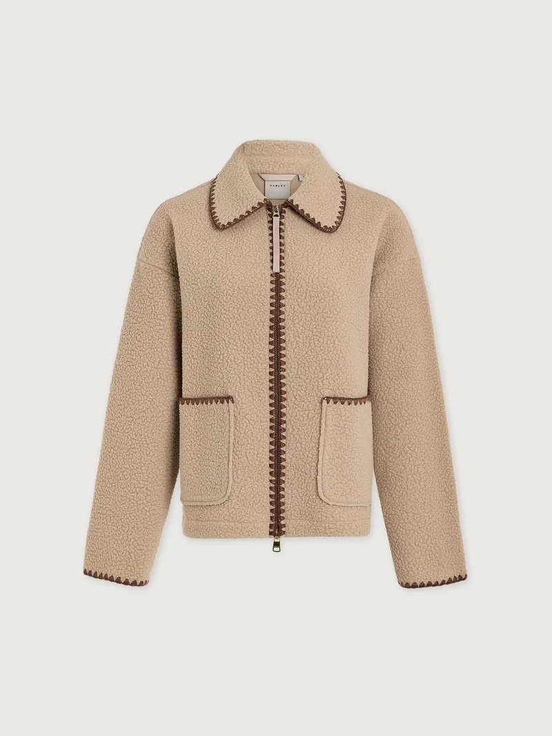 Ruiko Zip Fleece Light Taupe