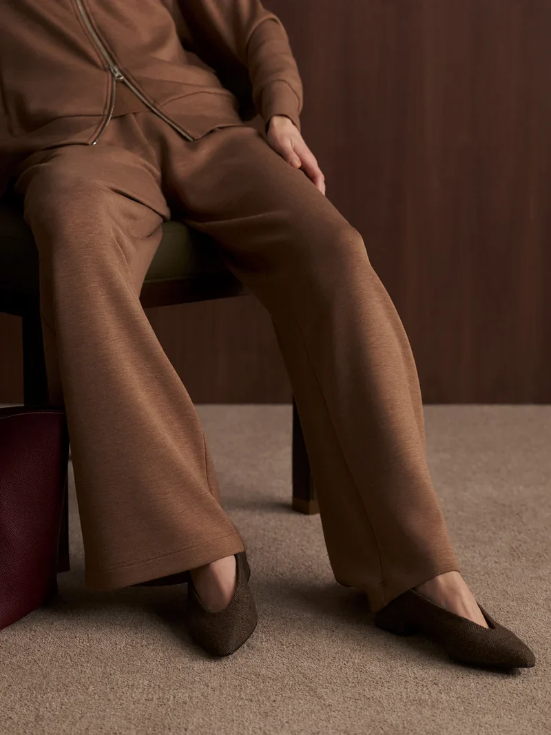 Extra Wide Leg Pant 29.5" Golden Bronze Marl