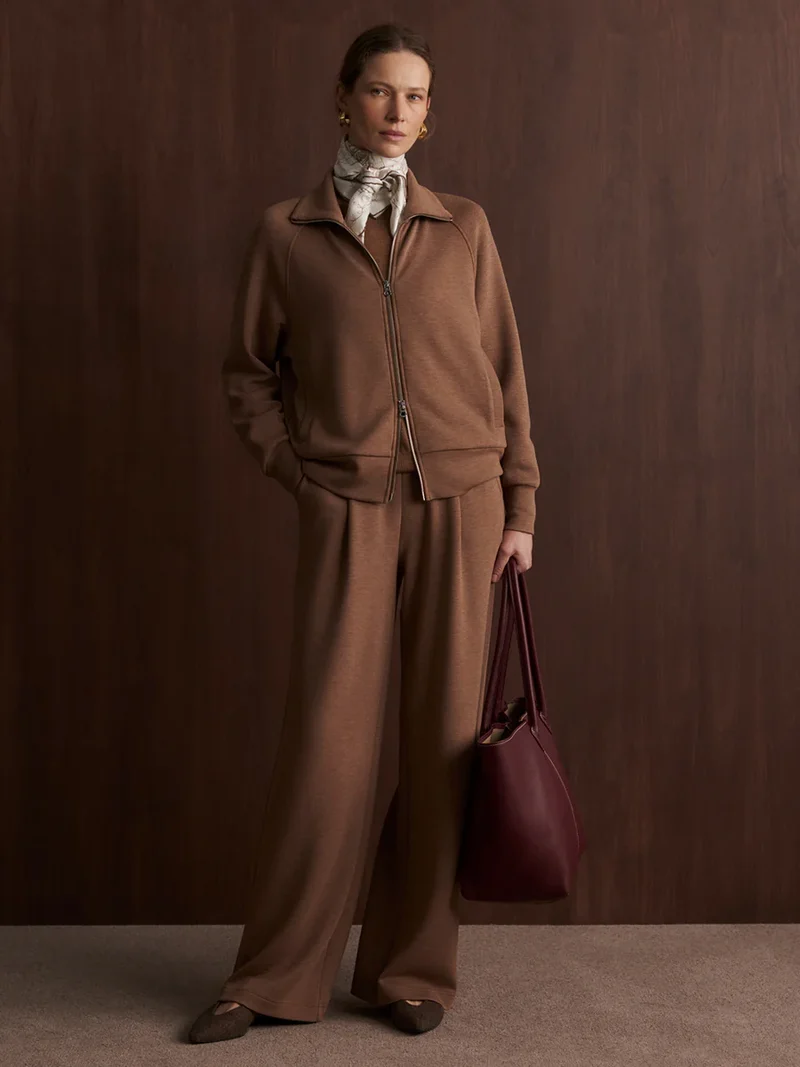 Extra Wide Leg Pant 29.5" Golden Bronze Marl