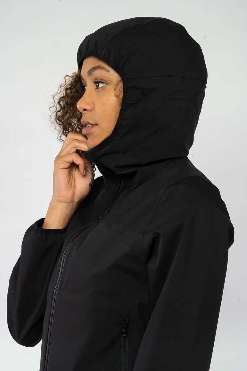 Regenjacke aus recyceltem Polyester