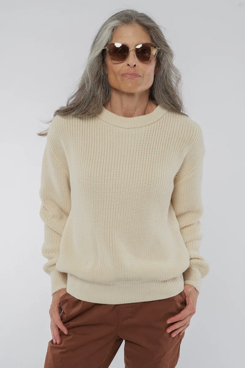 Strickpullover aus Bio Baumwolle