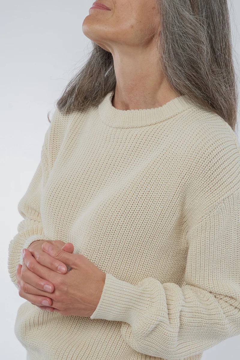 Strickpullover aus Bio Baumwolle