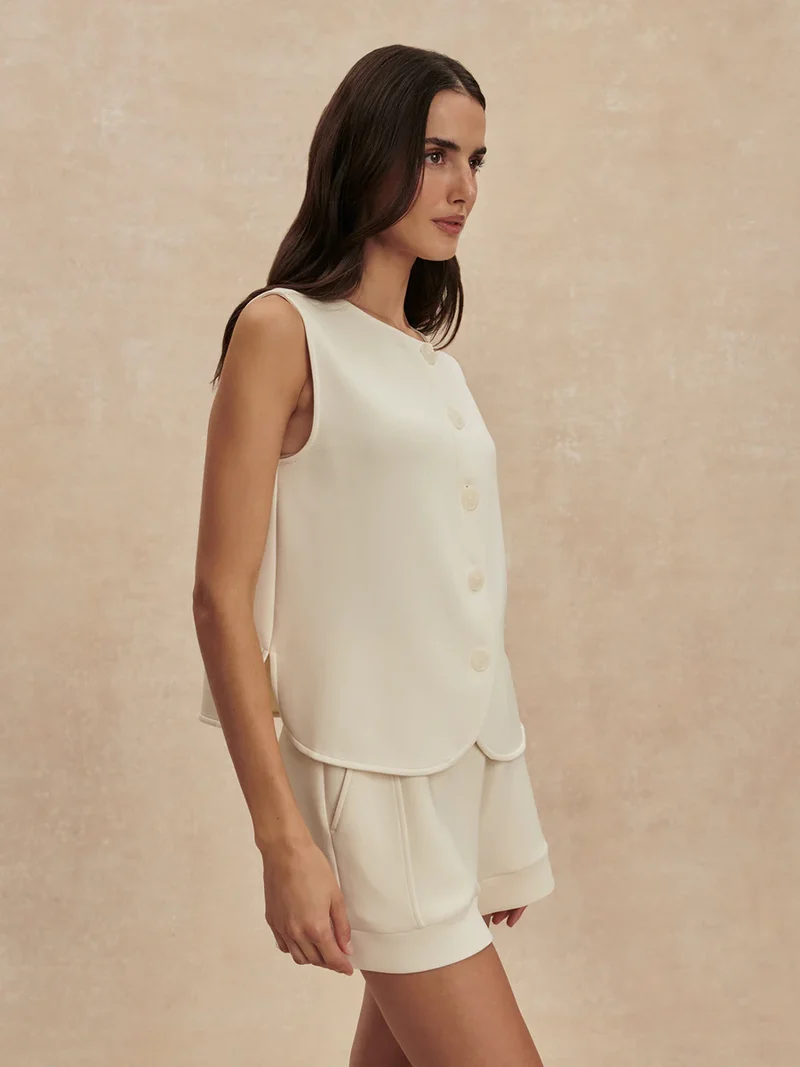 Josie Button Tank Pristine