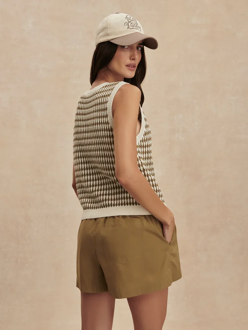 Aura Knit Top Egret/Olive
