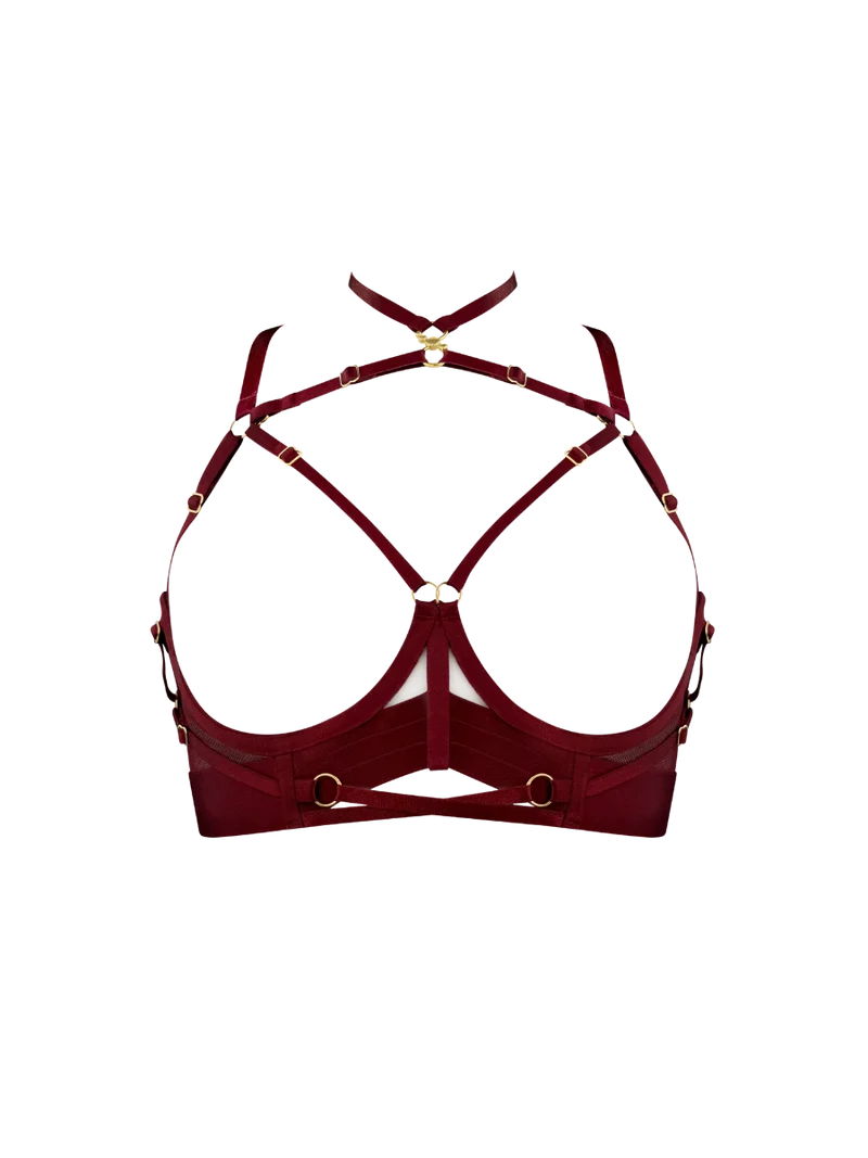 Bordelle Neda Multiway Bodice Bra in Morello