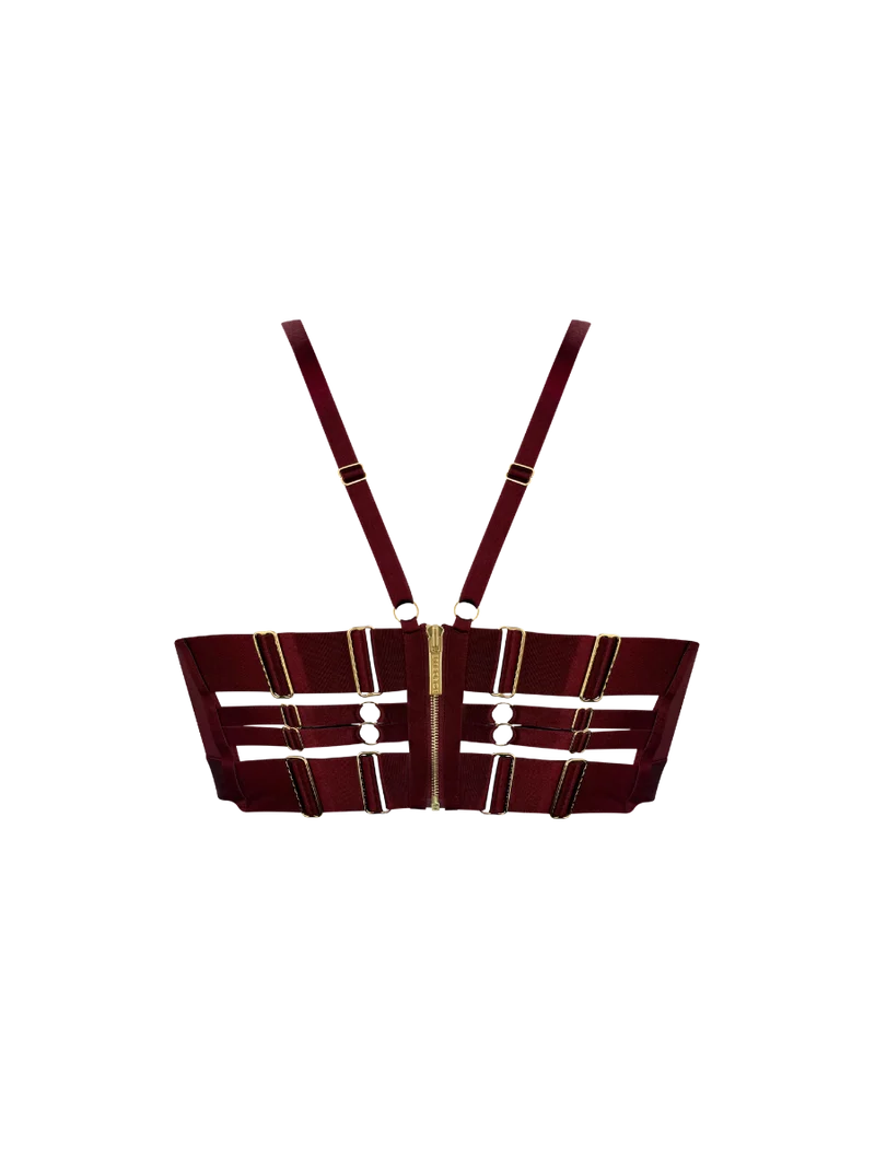 Bordelle Neda Multiway Bodice Bra in Morello