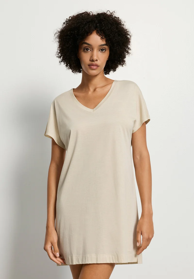 Laura S/SLV Nightdress 85cm | oyster gray 077111-072671