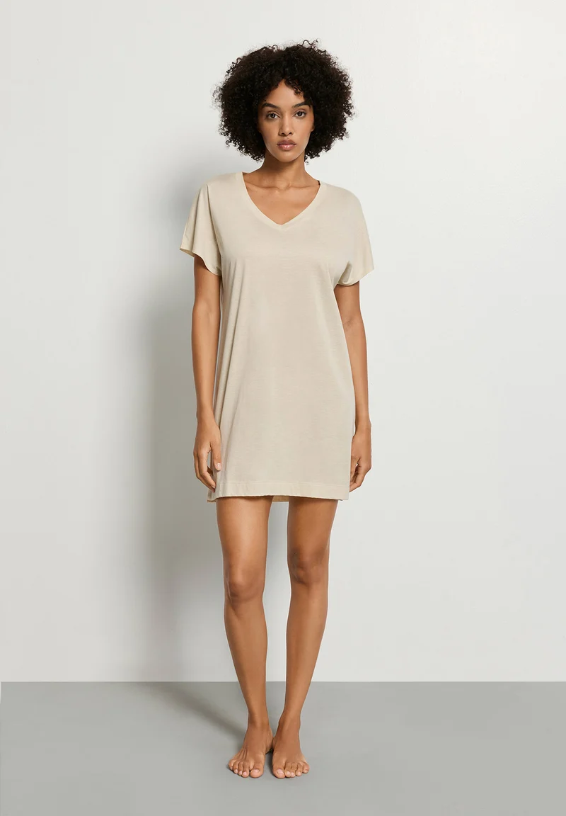 Laura S/SLV Nightdress 85cm | oyster gray 077111-072671