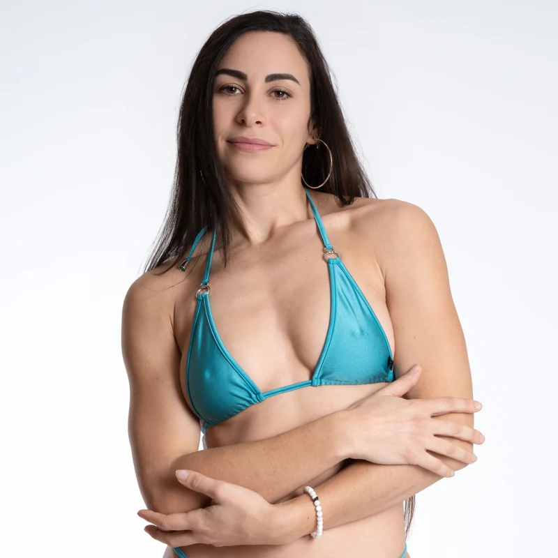 Bikini Turquoise Beauty - Micro Triangel Oberteil - türkis