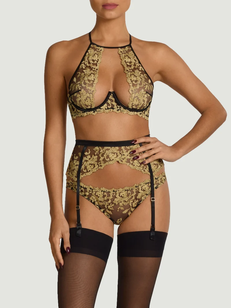Coco de Mer Flavia Suspender Belt