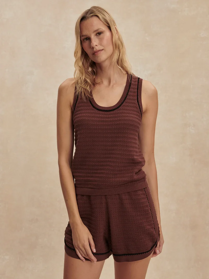 Gideon Knit Tank Ironwood