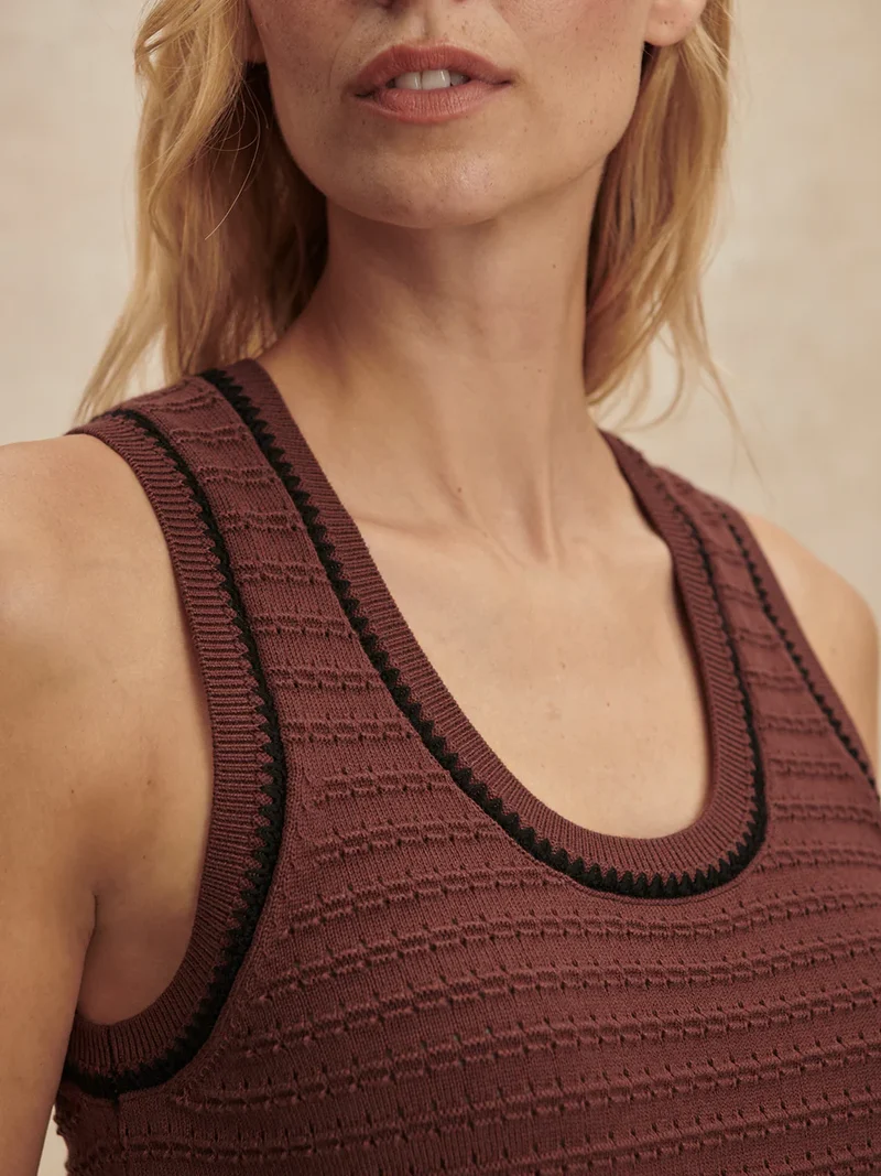 Gideon Knit Tank Ironwood