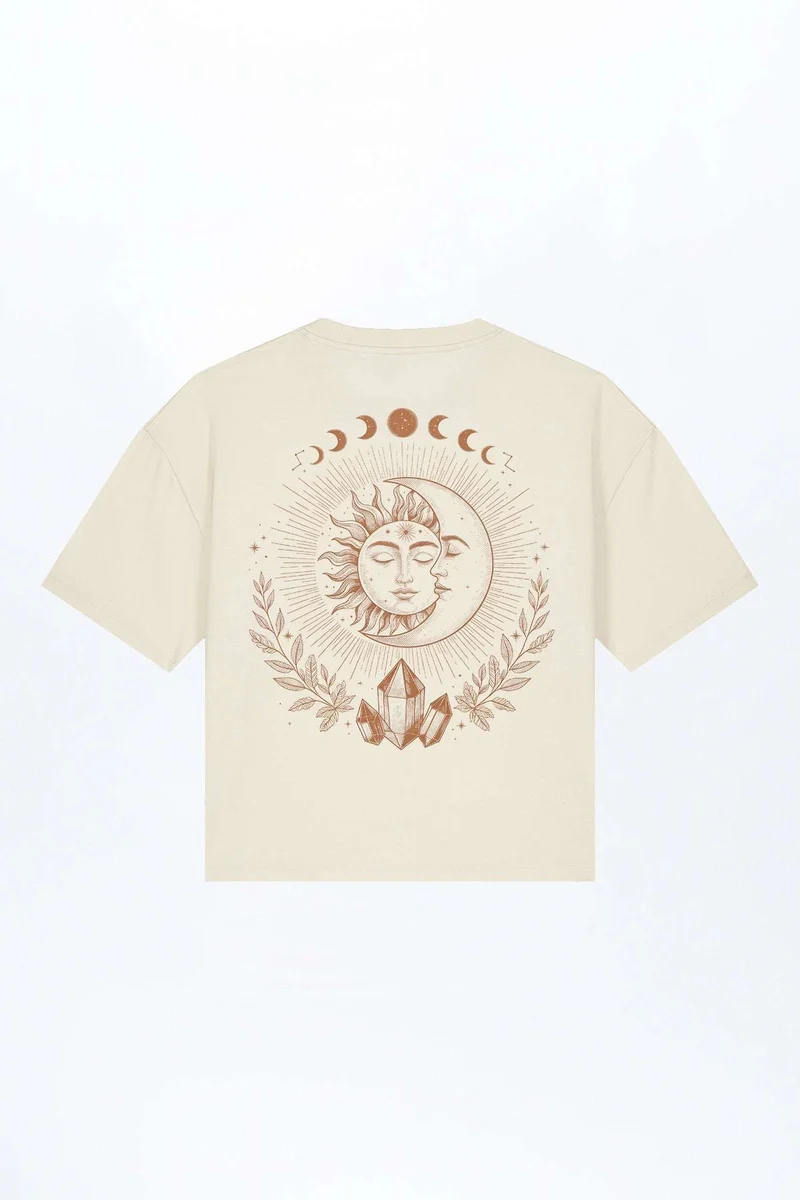 Boho Moon Sun Women T-Shirt für Frauen