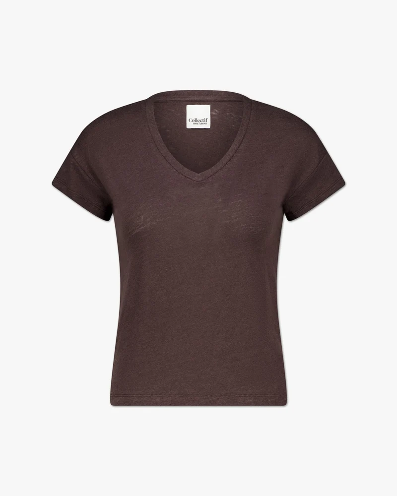 Elva solid | T-Shirt | Leinen