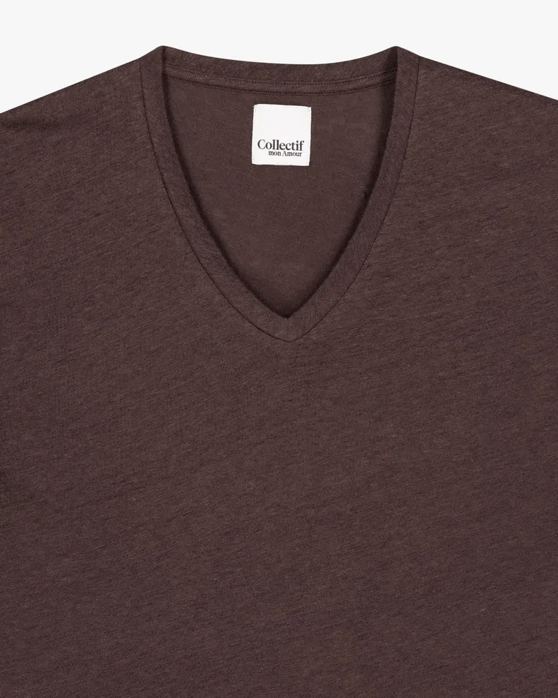 Elva solid | T-Shirt | Leinen