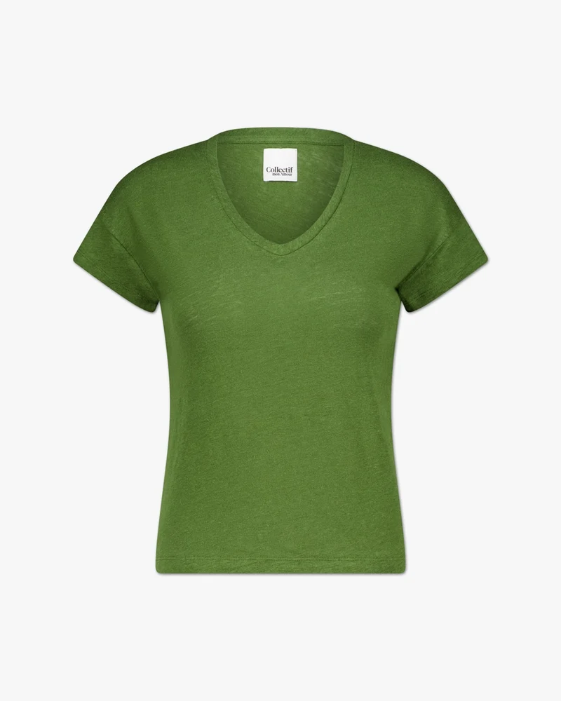 Elva solid | T-Shirt | Leinen