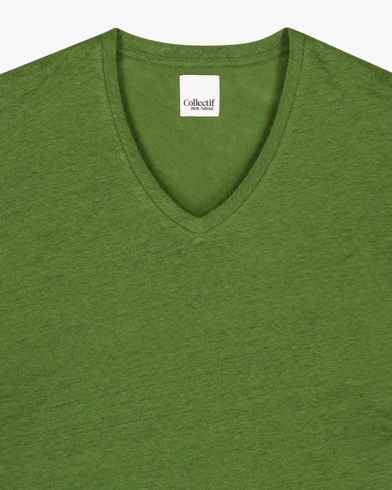 Elva solid | T-Shirt | Leinen