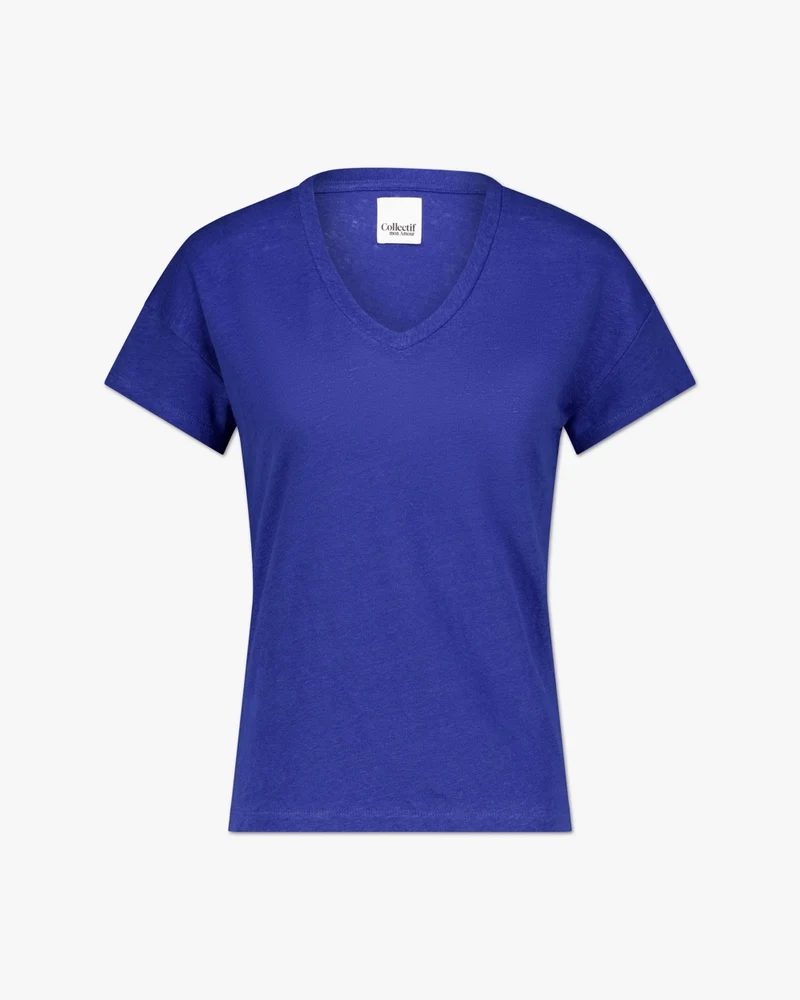 Elva solid | T-Shirt | Leinen