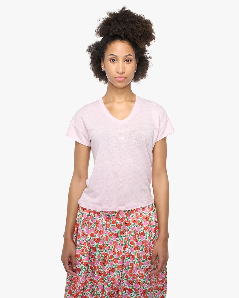 Elva solid | T-Shirt | Leinen