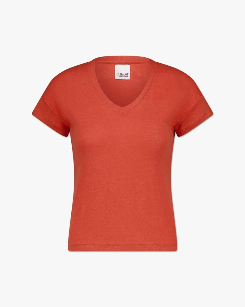 Elva solid | T-Shirt | Leinen