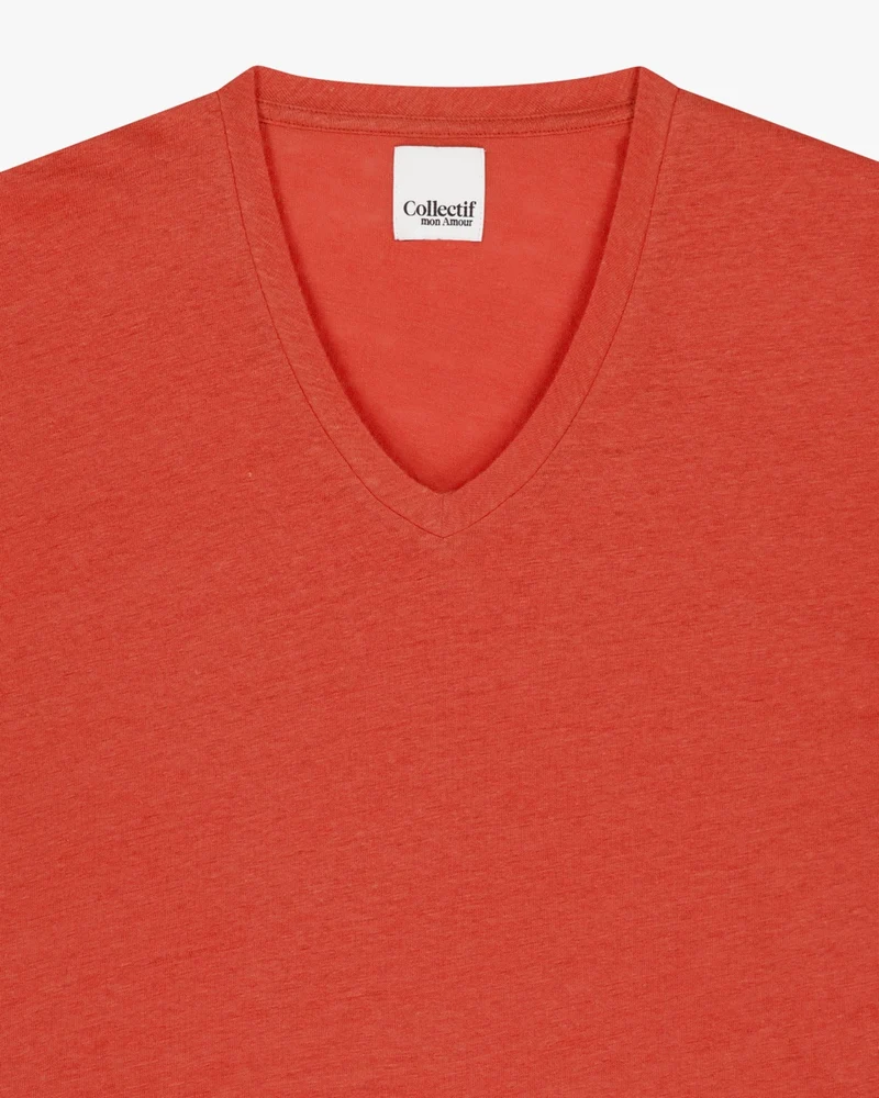 Elva solid | T-Shirt | Leinen