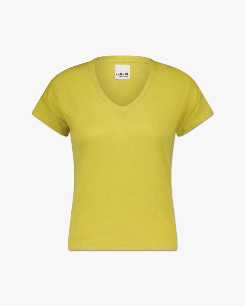 Elva solid | T-Shirt | Leinen