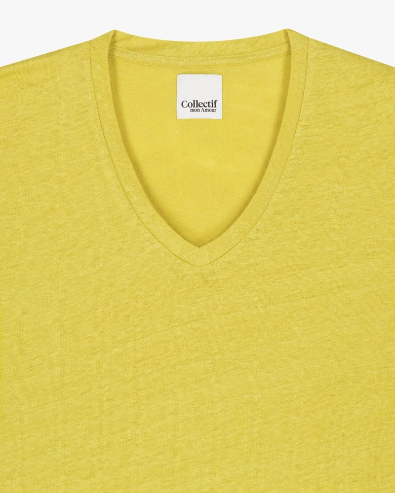 Elva solid | T-Shirt | Leinen